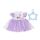 Fioletowa Sukienka z Gwiazdkami dla Lalek 43cm Baby Born 710296