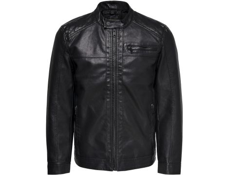 ONLY & SONS Kurtka Mężczyźni Onsal Pu Noos Otw XXL czarny - 5