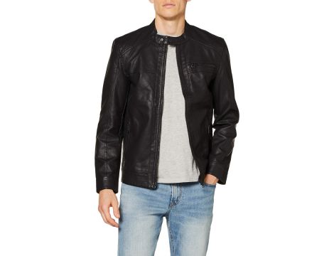 ONLY & SONS Kurtka Mężczyźni Onsal Pu Noos Otw XXL czarny