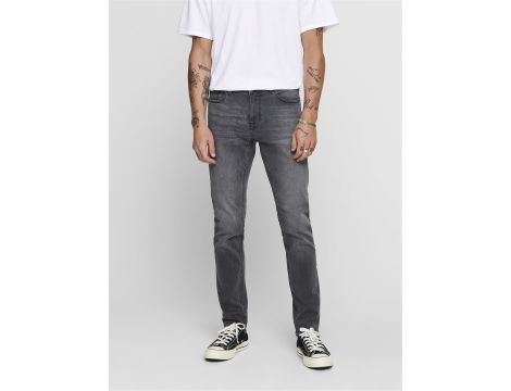 Only Sons Mężczyźni Onswarp Grey Dcc Jeansy, - 4