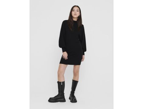 ONLY Sukienka Kobiety Onllabelle Life L/S Dress Knt Noos M czarny - 5