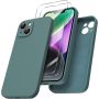 ORNARTO Etui kompatybilne z iPhone 14 z ochraniaczami ekranu Zielona Sosna - 2