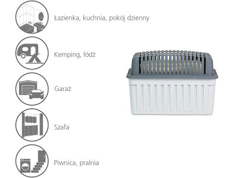 Osuszacz powietrza Wenko osuszacz 0 W 2,4 l/ - 5