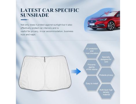 Osłona przedniej szyby samochodowej BIBIBO SEAT Leon MK4 - 3