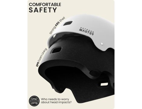 OutdoorMaster Kask rowerowy na deskorolkę - 3