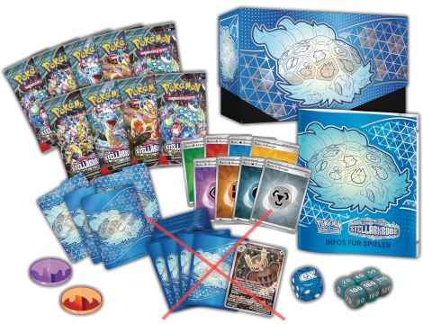 Gra karciana kolekcjonerska: Top Trainer-Box Karmesin & Purpur Pokémon - 4