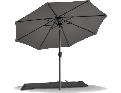 Parasol z wysięgnikiem Vounot szary 270 x 240 cm