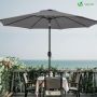 Parasol z wysięgnikiem Vounot szary 270 x 240 cm - 6