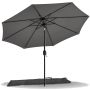 Parasol z wysięgnikiem Vounot szary 270 x 240 cm - 2