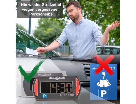 Park Mini 3011 Elektroniczna Tarcza Parkingowa, Ciemnoszary - 3