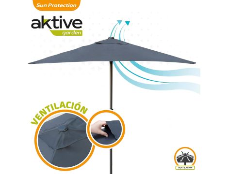 Parasol Aktive szary 200 x 240 cm - 4