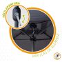 Parasol Aktive szary 200 x 240 cm - 6