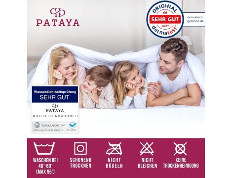 PATAYA Nakładka na materac 70 x 140 cm, wodoszczelna - 4