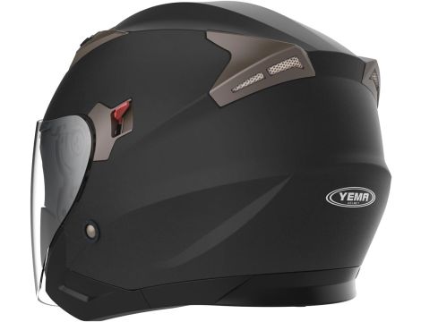 Kask Motocyklowy YEMA Helmet YM-627-5 czarny mat Small XL - 4