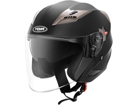 Kask Motocyklowy YEMA Helmet YM-627-5 czarny mat Small XL - 2