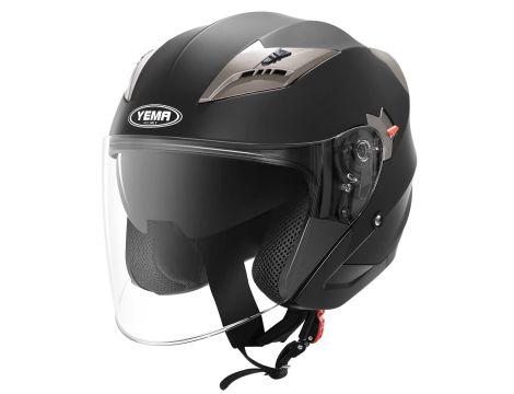 Kask Motocyklowy YEMA Helmet YM-627-5 czarny mat Small XL