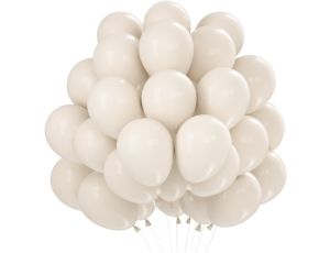 Piaskowo-białe balony, 60 sztuk 12 cali kremowe - image 2