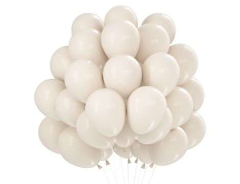 Piaskowo-białe balony, 60 sztuk 12 cali kremowe