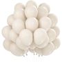 Piaskowo-białe balony, 60 sztuk 12 cali kremowe - 3