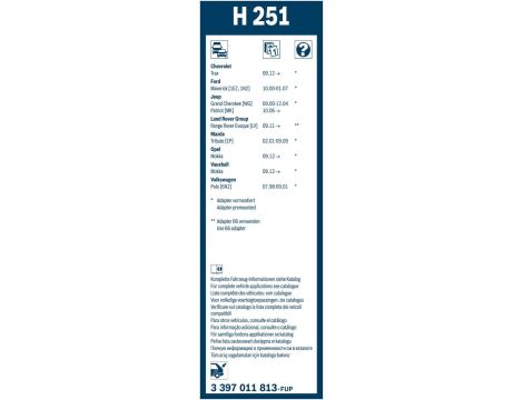Pióro wycieraczki Bosch 3 397 011 813 tył 250 mm - 4
