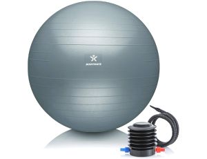 Piłka do balansowania BodyMate 65 cm odcienie szarości - image 2