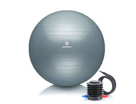 Piłka do balansowania BodyMate 65 cm odcienie szarości