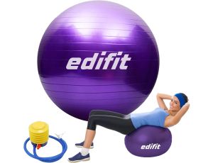 Piłka do jogi i pilatesu, r. 65 w zestawie z pompką do dmuchania - image 2