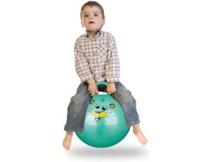 PIŁKA DO SKAKANIA SKOCZEK DLA DZIECI Z UCHWYTEM ZIELONA 45 CM - image 2