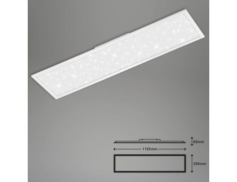 Plafon kwadratowy Briloner 30 x 120 cm biały - 5