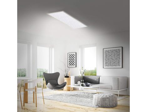 Plafon kwadratowy Briloner 30 x 120 cm biały - 3