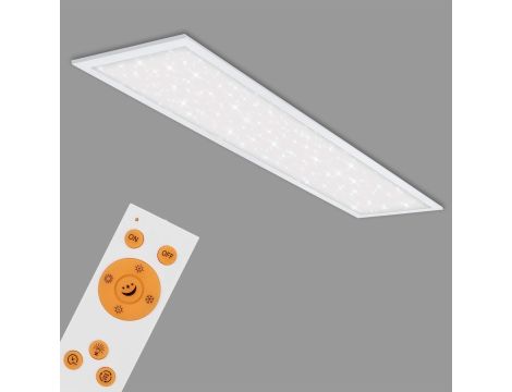 Plafon kwadratowy Briloner 30 x 120 cm biały