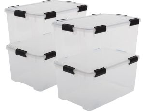 Plastikowe pudełko do przechowywania  50L USZKODZONE POKRYWY - image 2