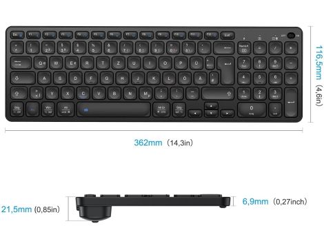 Klawiatura Bluetooth OMOTON - 5