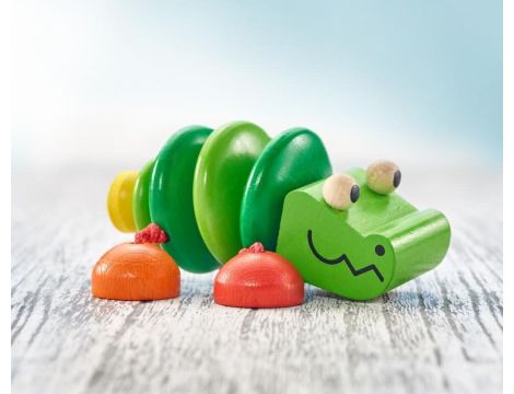Selecta 61044 Klapper-Kroko, chwytak wykonany z drewna - 3