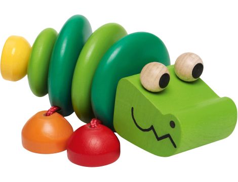 Selecta 61044 Klapper-Kroko, chwytak wykonany z drewna