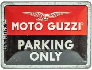 Tablica Moto Guzzi Parking Only 15x20 meta 26256 - image 2
