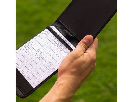 Skórzany Scoreboard na tablicę wyników do golfa Callaway, czarny, C40104 - 3