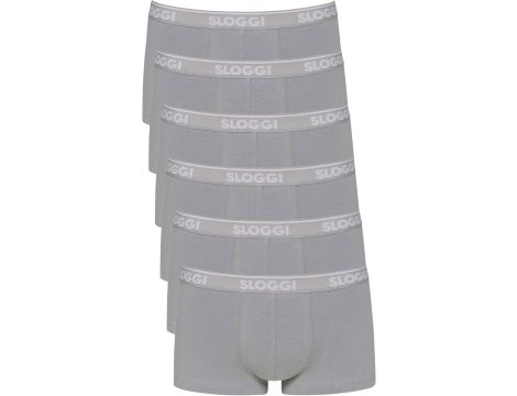 Sloggi Bokserki Mężczyźni Go abc hipster  (6 w zestawie) XL szary - 2