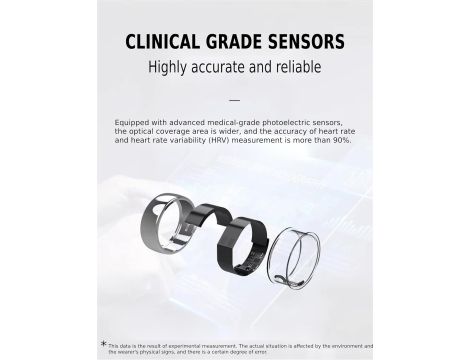 Smart Ring Sportowy Pierścionek Puls Sen Kroki Sport + Ładowarka - 5