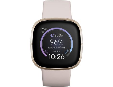 Smartwatch Fitbit FB512GLWT kremowy - 4