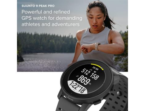 Smartwatch Suunto 9 Peak Pro all black WADA - 4