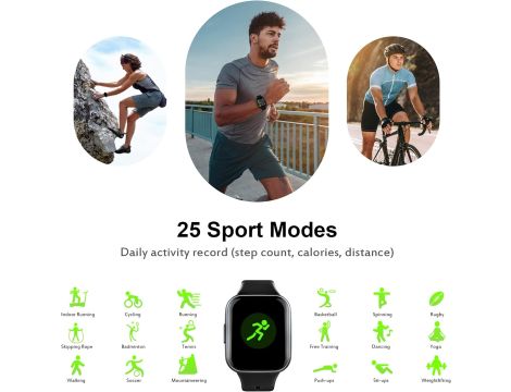 Smartwatch, sportowy zegarek na rękę - 4