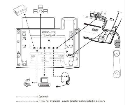 Snom Technology Ag Snom Telefon biurkowy D385 IP - 4