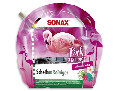 SONAX Środek do czyszczenia szyb, gotowy do użycia, Pink Flamingo