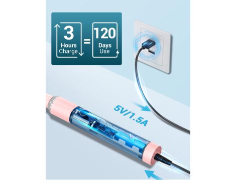 Sonic elektryczna szczoteczka do zębów 8 szczoteczki - 5
