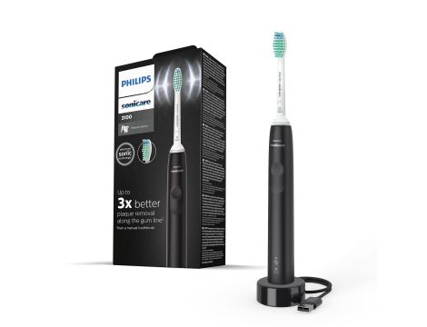 Soniczna szczoteczka elektryczna Czarna Philips Sonicare 3100