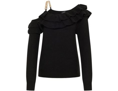 Sookie Sweter z dzianiny Kobiety Sweter z dzianiny M-L czarny - 4