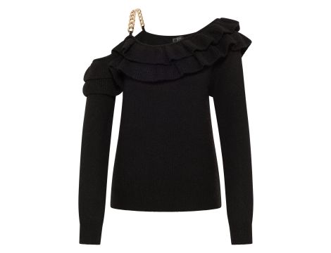 Sookie Sweter z dzianiny Kobiety Sweter z dzianiny M-L czarny