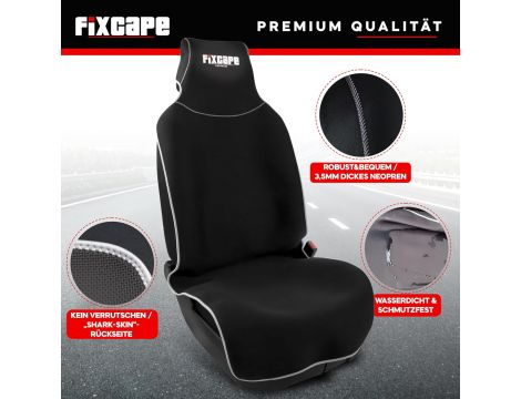 Pokrowiec na pojedynczy fotel FIXCAPE poliester szary uniwersalne - 4