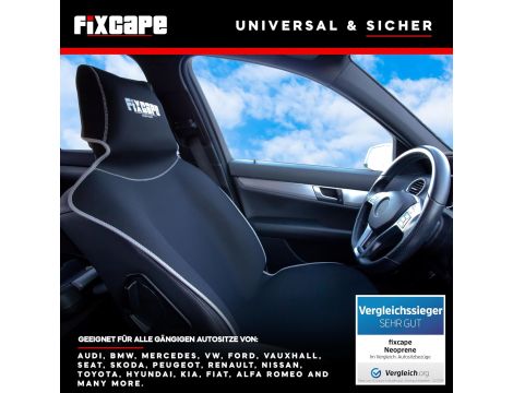Pokrowiec na pojedynczy fotel FIXCAPE poliester szary uniwersalne - 3